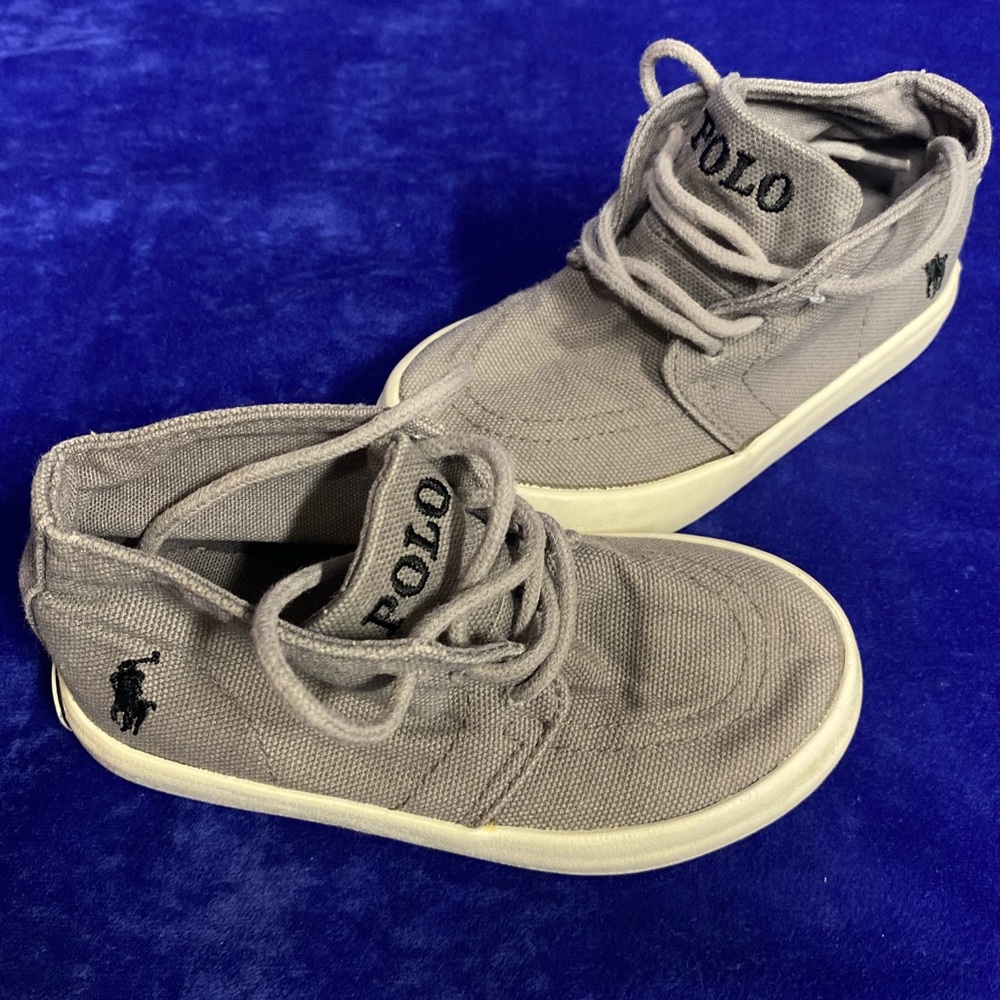 Polo Ralph Lauren Toddler Boys Gray Canvas Shoes